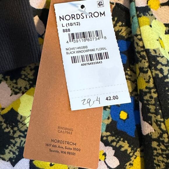 NWT Cristina Martinez Colorful Floral Hoodie Girls Large - Picture 6 of 8